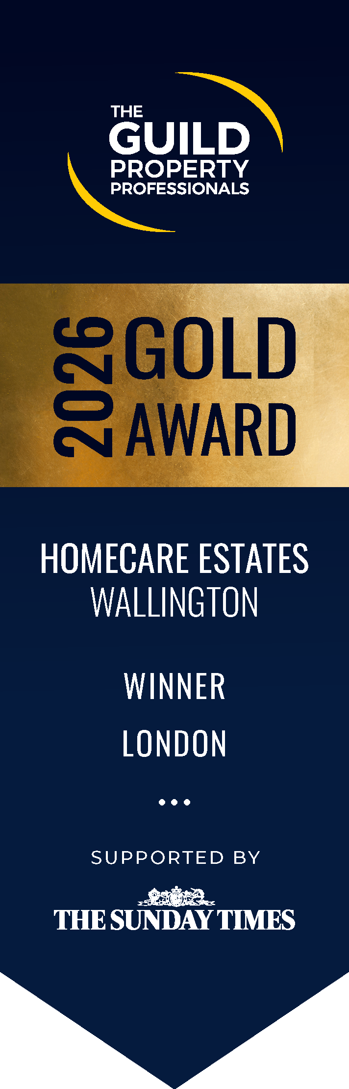 British Property Awards - Homecare Estates - 2026 Gold Winner Letting Agent in Wallington