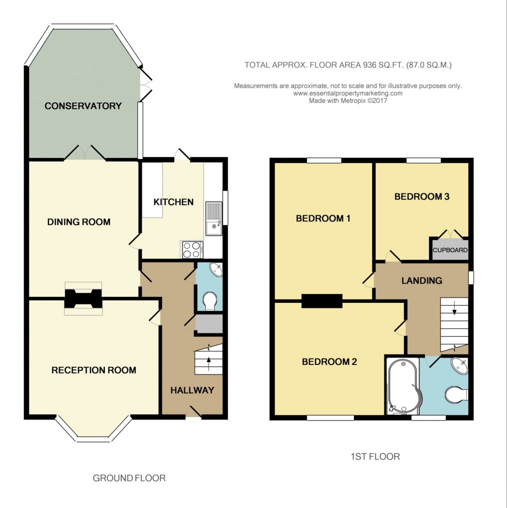 Floorplan for Richmond Road, CROYDON, Surrey
