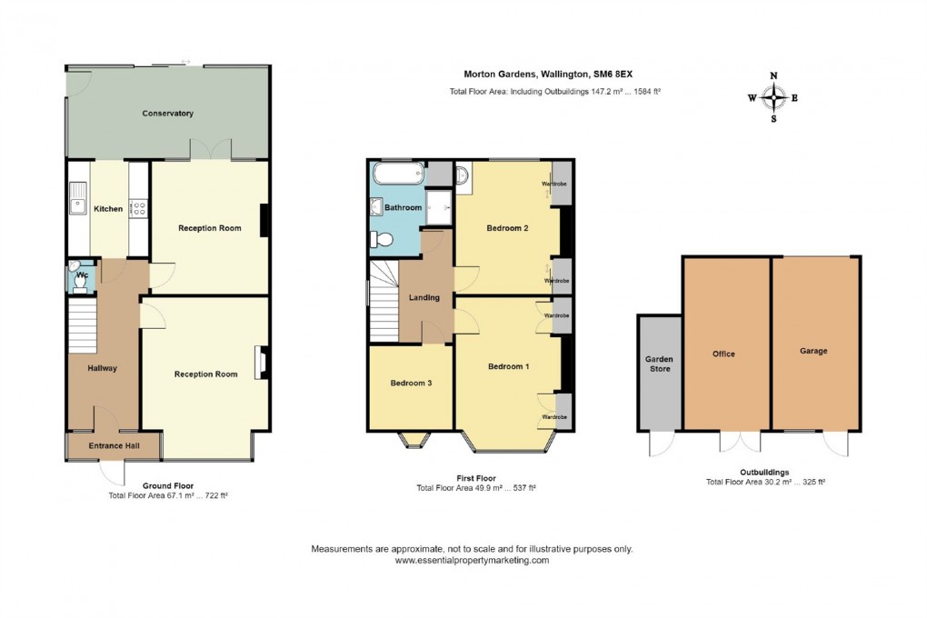 Floorplan for Morton Gardens, WALLINGTON, Surrey