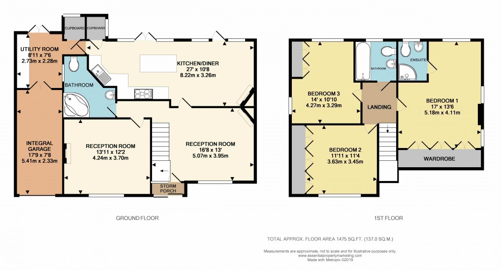 Floorplan for Demesne Road, Wallington, Surrey