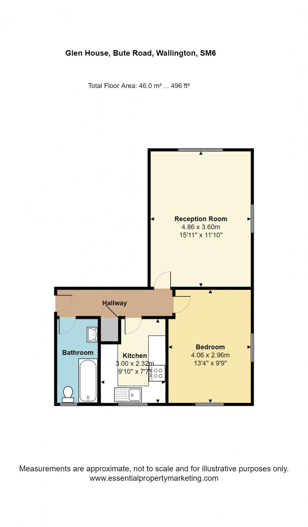Floorplan for Bute Road, Wallington, Surrey