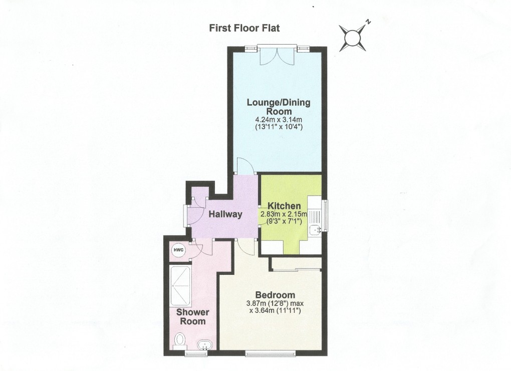 Floorplan for Sandy Lane North, Wallington, Surrey
