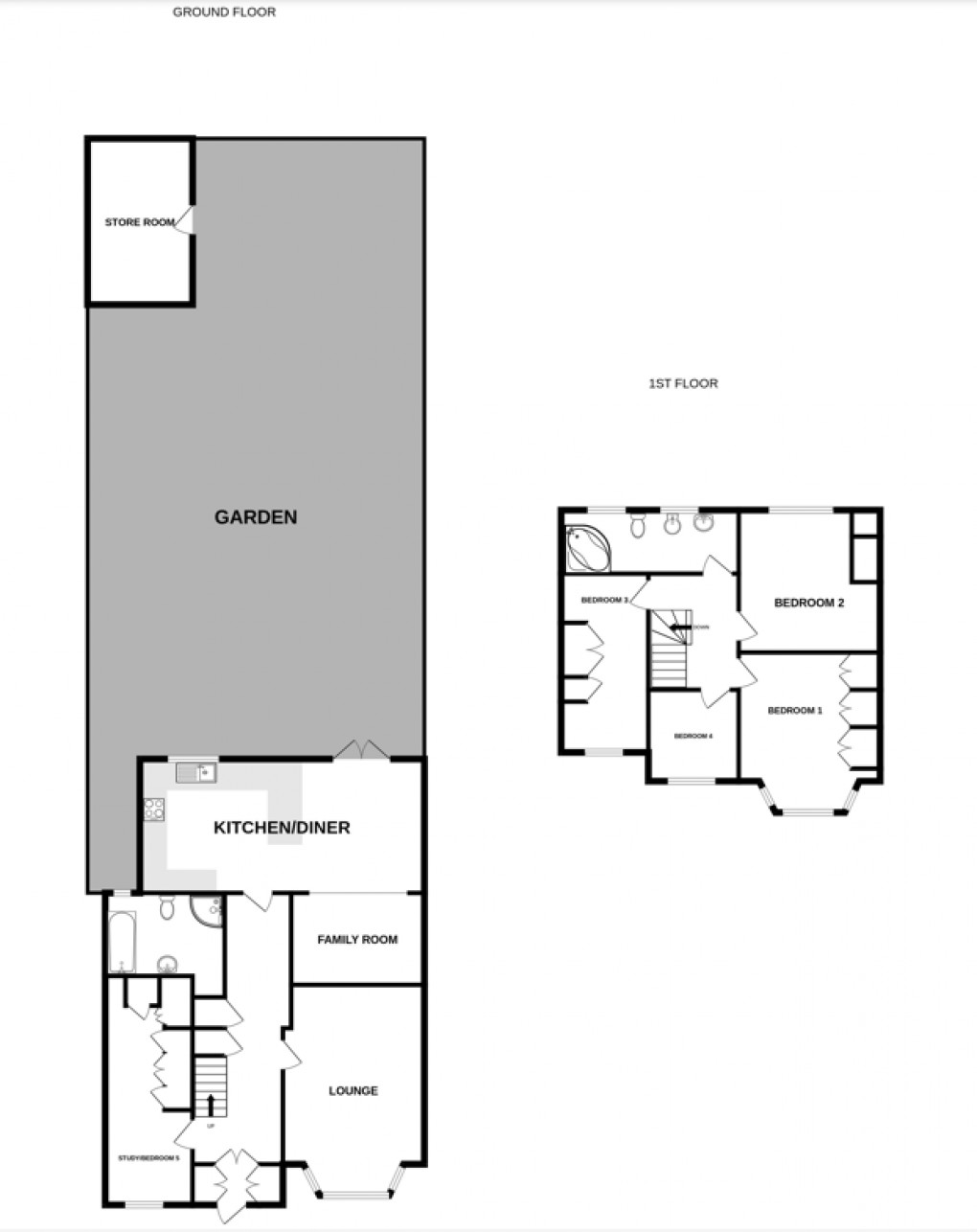 Floorplan for Raleigh Avenue, Wallington, Surrey