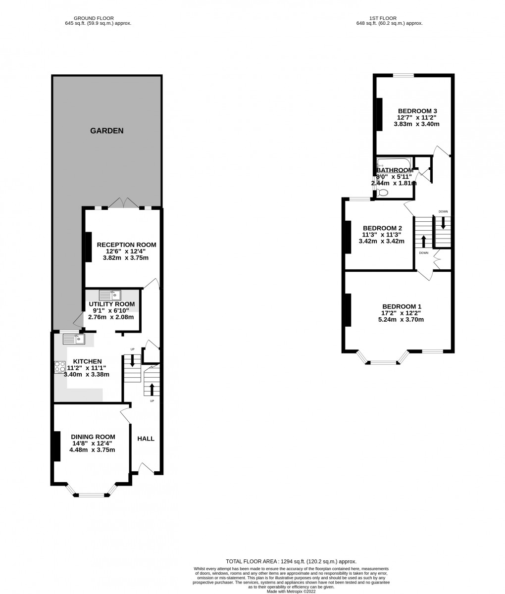 Floorplan for Streatham, London