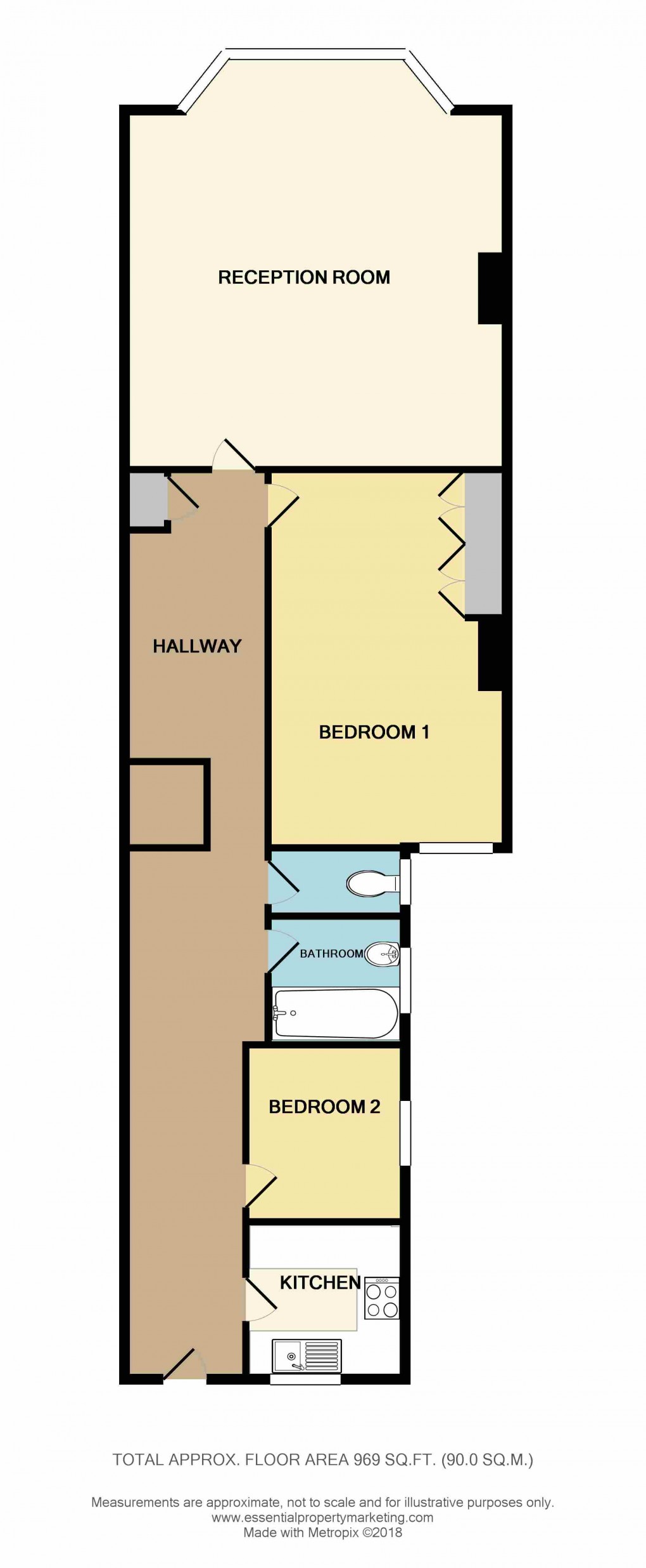 Floorplan for Woodcote Mews, WALLINGTON, Surrey