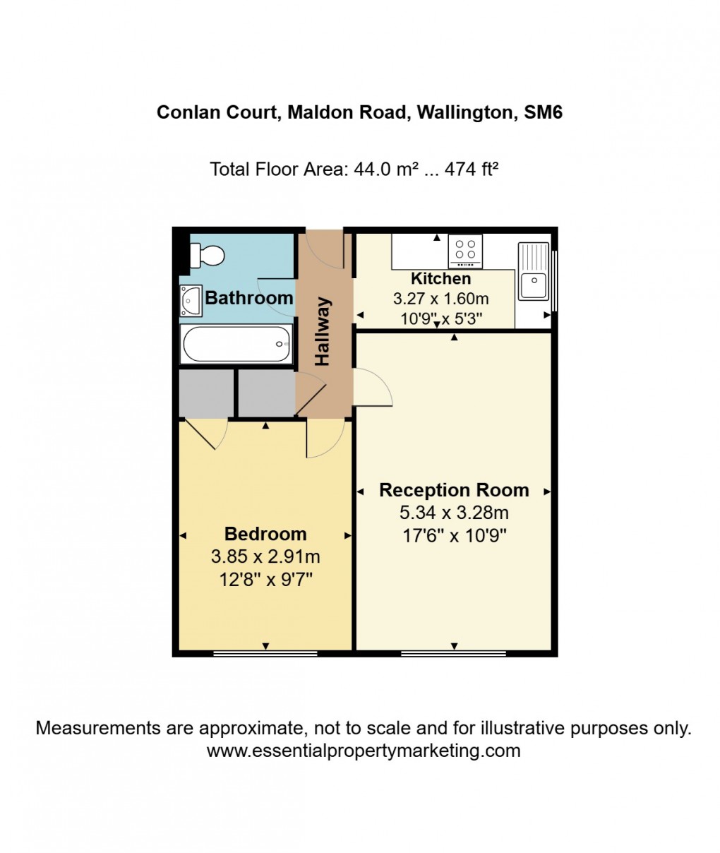 Floorplan for Maldon Road, Wallington, Surrey