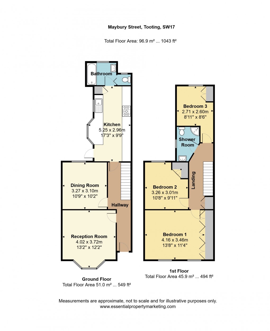 Floorplan for Maybury Street, London