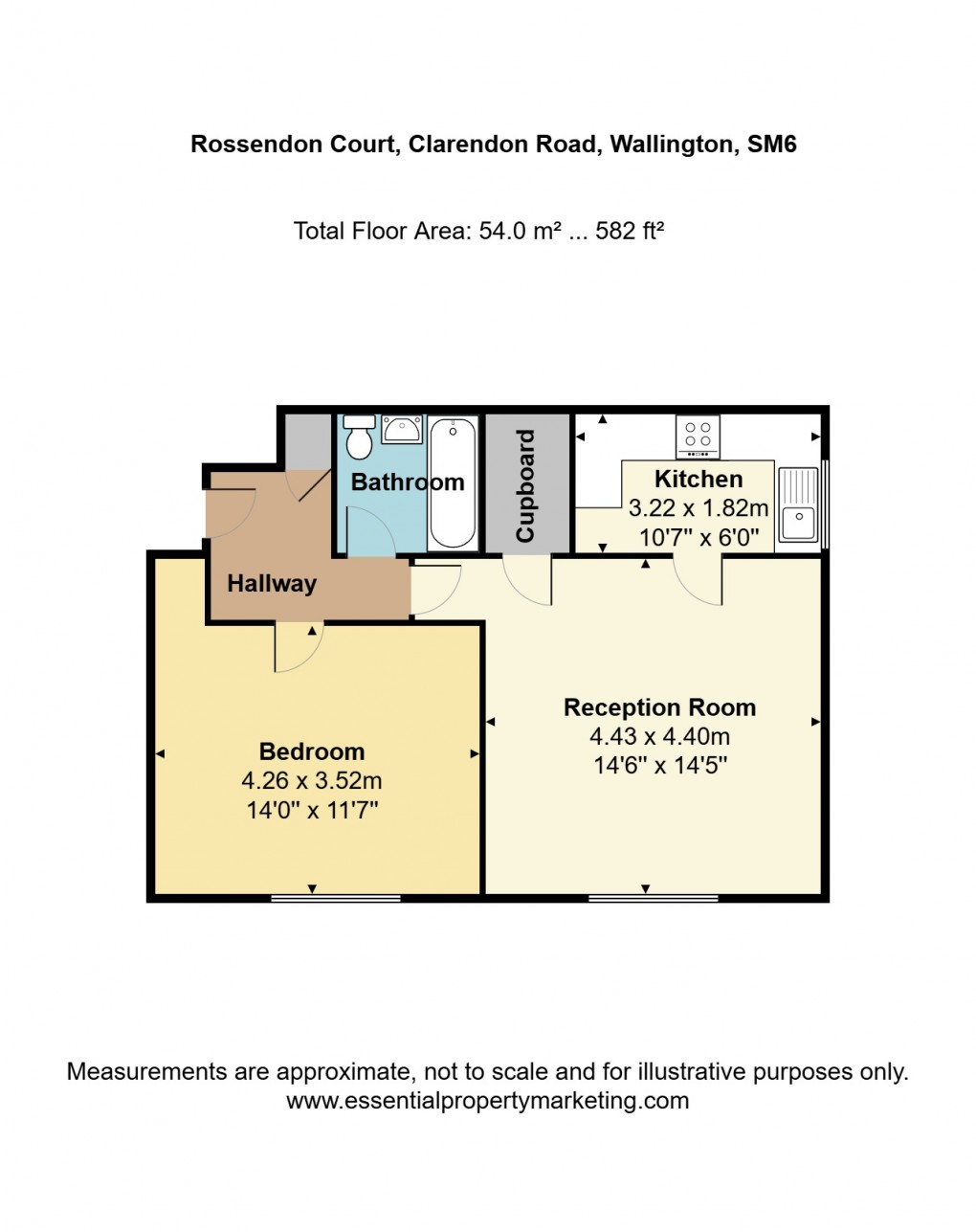 Floorplan for Clarendon Road, Surrey