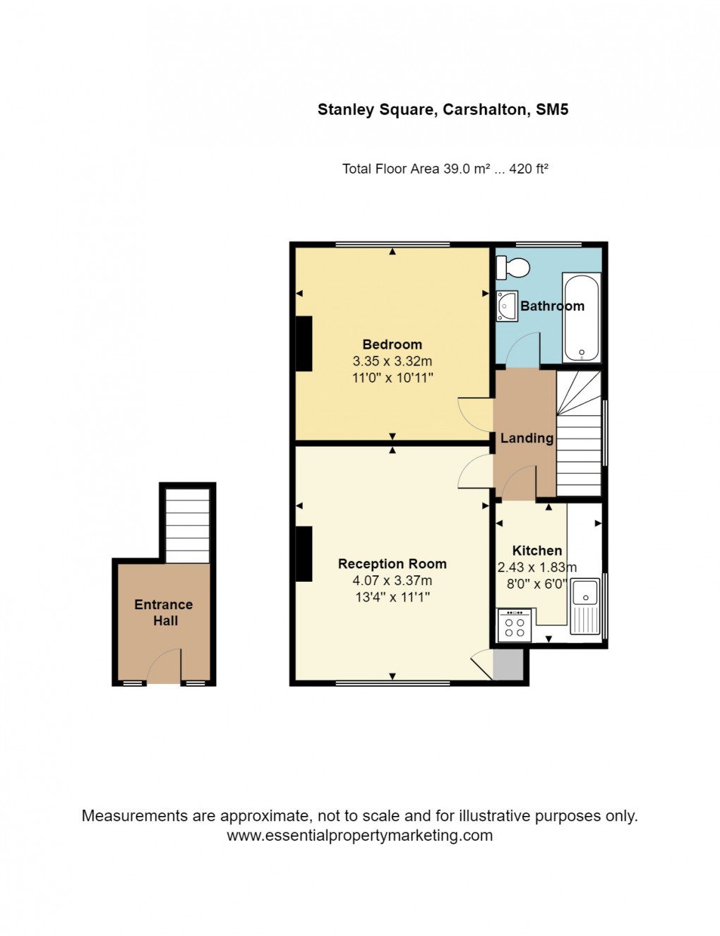 Floorplan for Stanley Square, Carshalton, Surrey